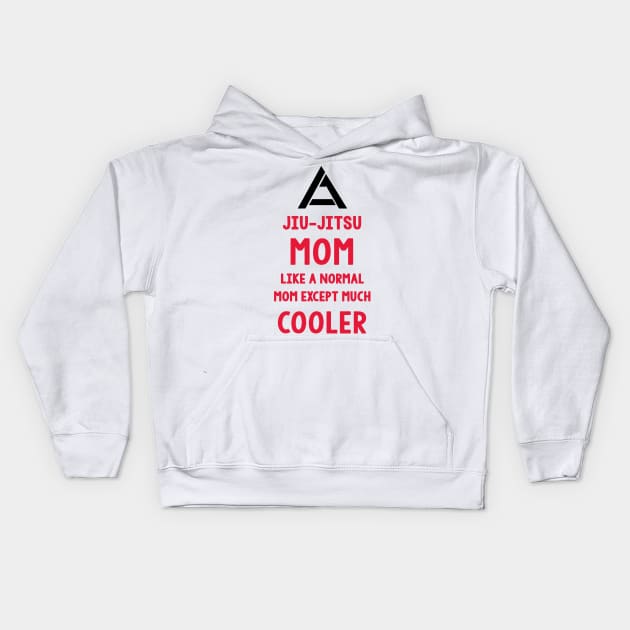 JIU JITSU MOM Kids Hoodie by AmericanBlackBeltAcademy